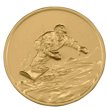 Snowboarding Litho Medal Insert - Click to enlarge