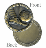 Soccer - 2 Inch Antique Series Medals