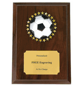 Soccer 3-D Plaque - Click to enlarge