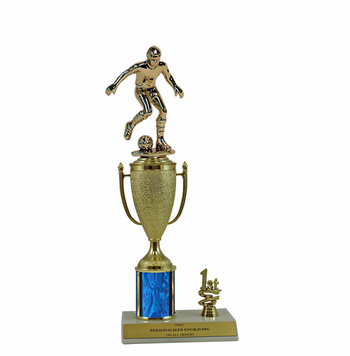 Elite Soccer 1st, 2nd and 3rd Place Award Cup & Column Trophy - Click to enlarge