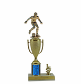 Elite Soccer 1st, 2nd and 3rd Place Award Cup & Column Trophy