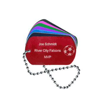 Soccer Dog Tag - Click to enlarge