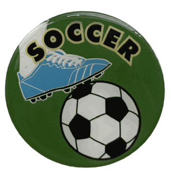 Soccer Epoxy Decal (2") - Click to enlarge