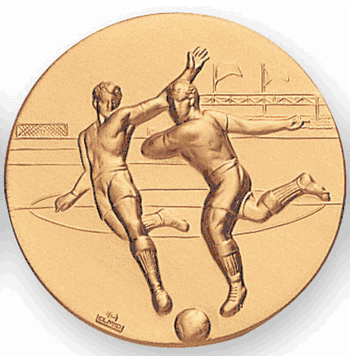 Soccer Male Litho Medal Insert - Click to enlarge