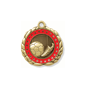 Soccer Medal with Personalized School, Team or Event Name - Click to enlarge