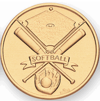Softball (507391) Litho Medal Insert - Click to enlarge