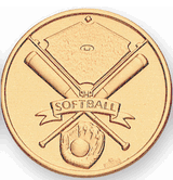 Softball (507391) Litho Medal Insert