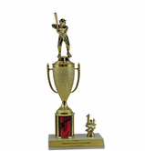 Elite Softball 1st, 2nd and 3rd Place Award Cup & Column Trophy