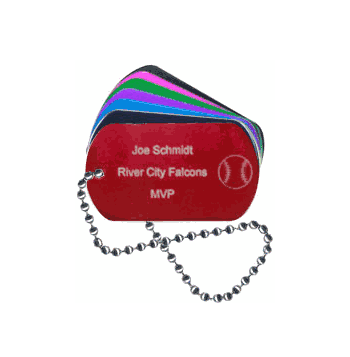 Softball Dog Tag - Click to enlarge