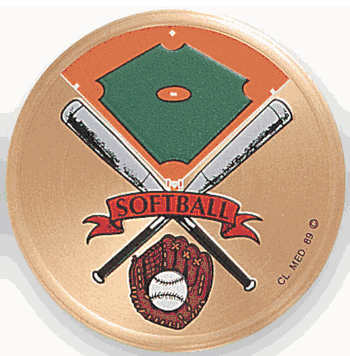 Softball Medal Insert (497659) - Click to enlarge