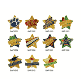 Sparkling Star-Shaped Achievement Lapel Pins