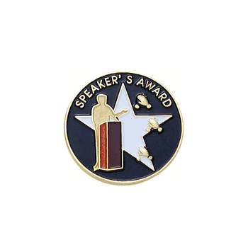 Speaker's Award Lapel Pin - Click to enlarge