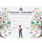 Special Teacher Free Template (Female)