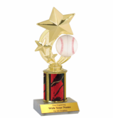 Spinner Baseball Trophy with Column