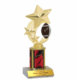 Spinner Football Trophy with Column