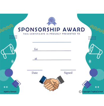 Sponsorship Award - Click to enlarge