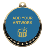 Star Medal with Custom Logo Insert