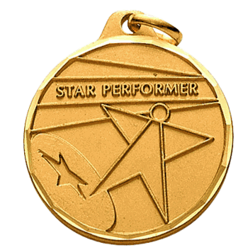 Star Performer Medals (1 1/4") - Click to enlarge
