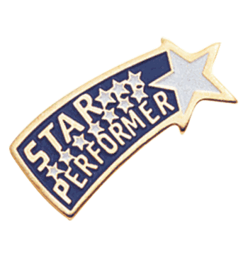 Star Performer Pins - Click to enlarge