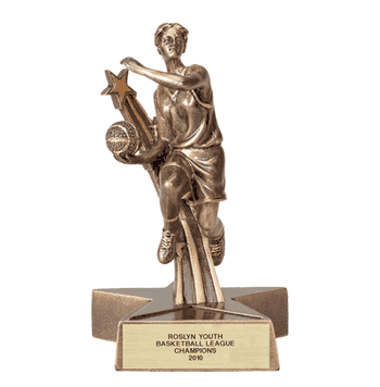 Star Series Resin Basketball Trophy (Female) - Click to enlarge