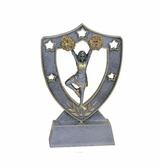 Star Shield Engraved Cheer & Spirit Trophy