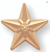 Stars - 3/4 Inch Gold