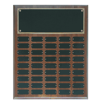 Step Edge Walnut Name Plaque (45 Nameplates) - Click to enlarge