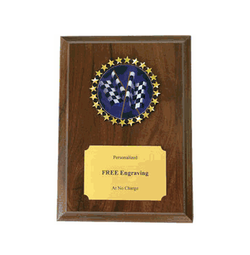 Stock Car Holographic Decal Plaque - Click to enlarge