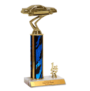 Stock Car Place Trim Trophies (1st, 2nd, 3rd) - Click to enlarge