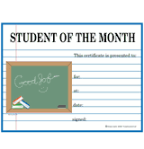 Student Of The Month Free Template