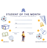 Student of the Month Free Template (Female)
