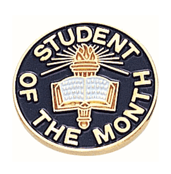Student Of The Month Pin - Click to enlarge