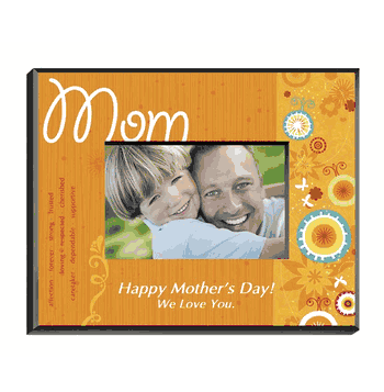 Sunshine and Flowers Engraved Frame - Click to enlarge