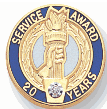 Swarovski Crystal Service Pins - Click to enlarge