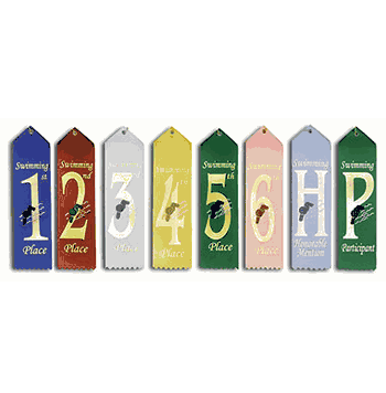 Swimming Award Ribbons - Click to enlarge