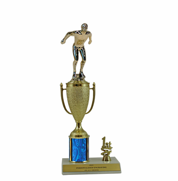 Elite Swimming 1st, 2nd and 3rd Place Award Cup & Column Trophy - Click to enlarge