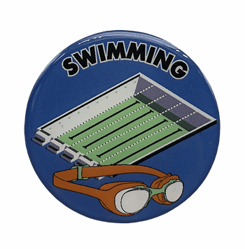 Swimming Epoxy Decal (2") - Click to enlarge