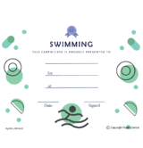 Swimming Free Template