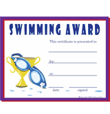 Swimming Free Template