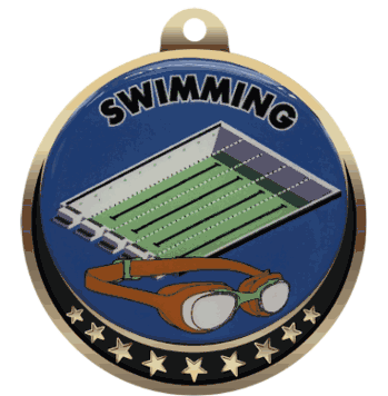 Swimming Insert Medal - Click to enlarge