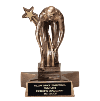 Swimming - Star Series Resin Trophies (Female) - Click to enlarge