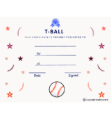 T-Ball Free Template