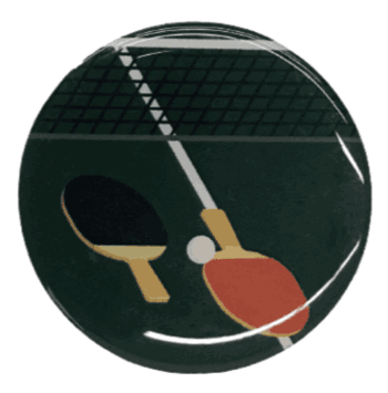 Table Tennis Epoxy Decal (2") - Click to enlarge