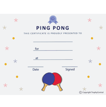 Table Tennis Free Template - Click to enlarge