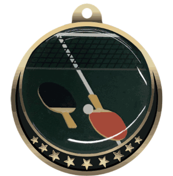Table Tennis Insert Medal - Click to enlarge