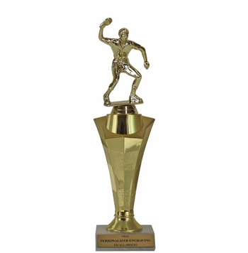 Table Tennis Star Column Trophy - Click to enlarge
