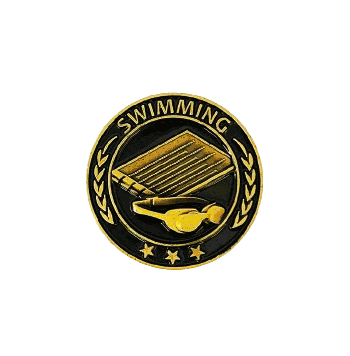 TC-Series Lapel Pin: Swimming - Click to enlarge