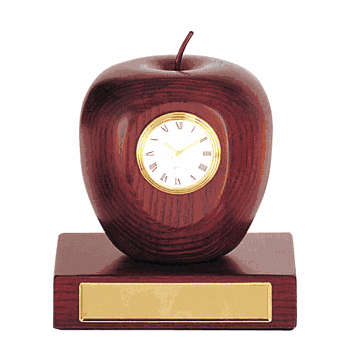 Teacher's Apple Clock Award - Click to enlarge
