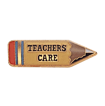 Teachers Care Lapel Pin (BR Series) - Click to enlarge