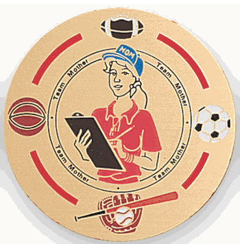 Team Mother Medal Insert (Etched) - Click to enlarge